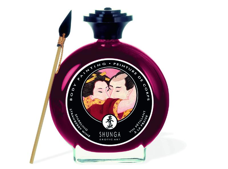 Peinture de corps embrassable - Vin pétillant à la fraise – Image 2