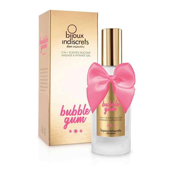 Gel 2 en 1 Intime et massage silicone - Bubble gum - 100 ml – Image 4