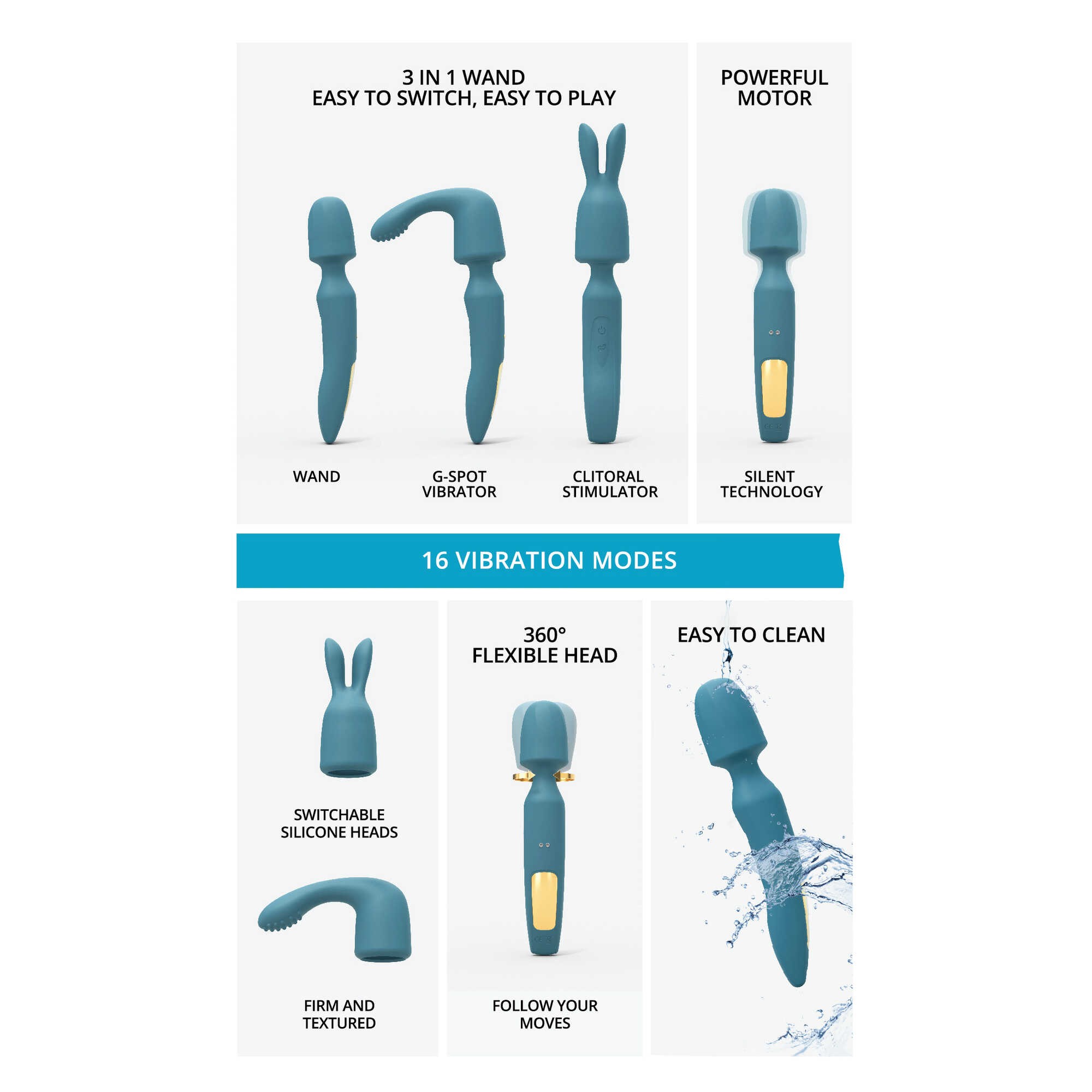 Stimulateur vibromasseur R-Evolution - Teal Me – Image 16