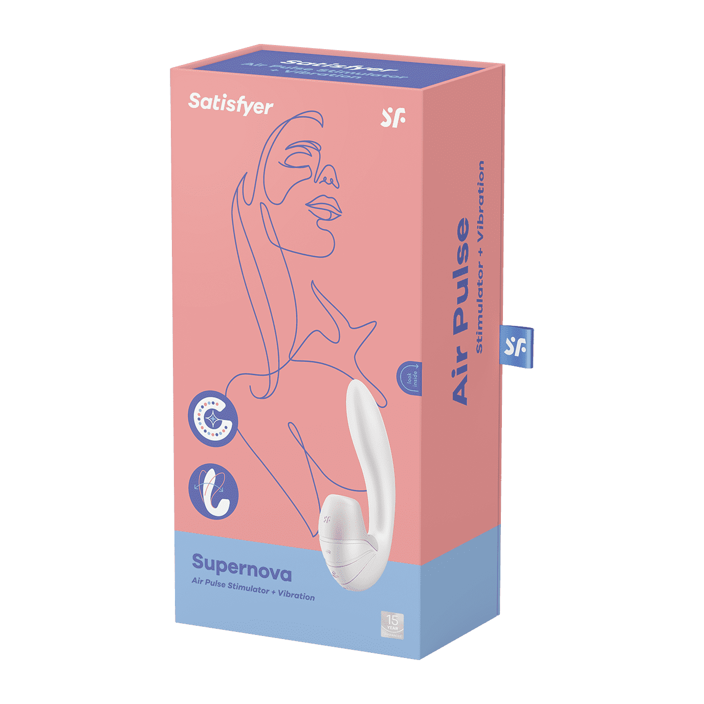 Supernova - Blanc Stimulateur clitoridien et Vibromasseur point G Satisfyer – Image 8