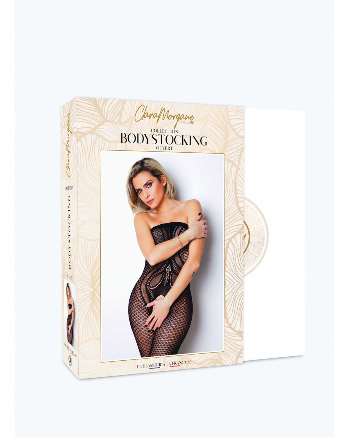 Le numéro 20 bodystocking Clara Morgane - Noir – Image 3