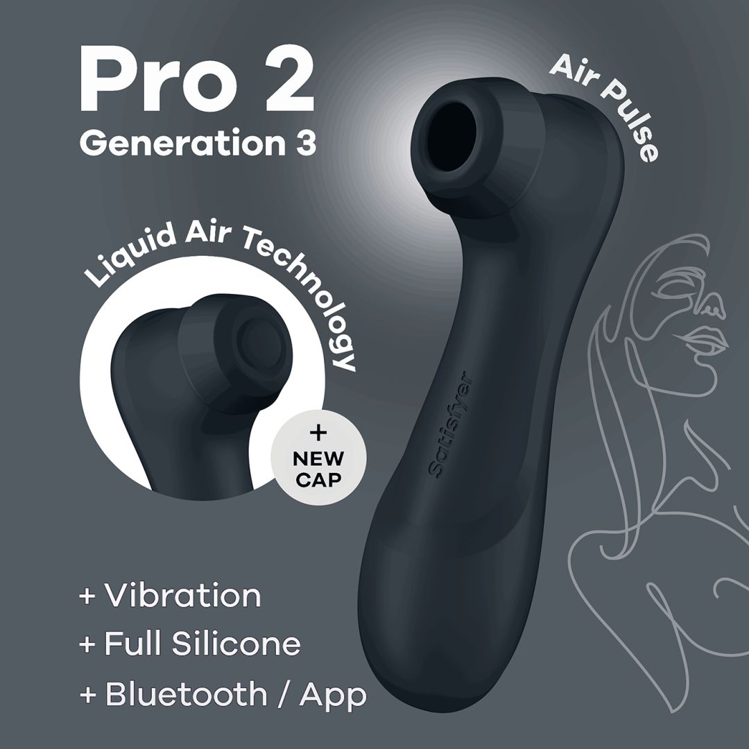 Pro 2 Génération 3 Air pluse Connect App et vibration - Noir Satisfyer – Image 6
