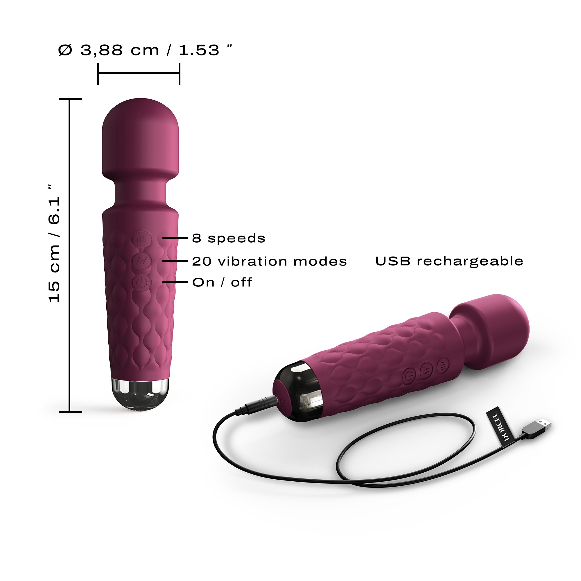 MINI WANDERFUL DORCEL ARGENT et ROSE – Image 4