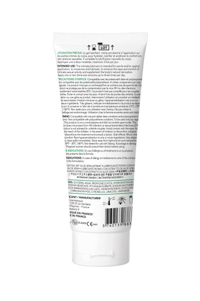 Lubrifiant intime BIO - Aloe vera - 100ml – Image 2