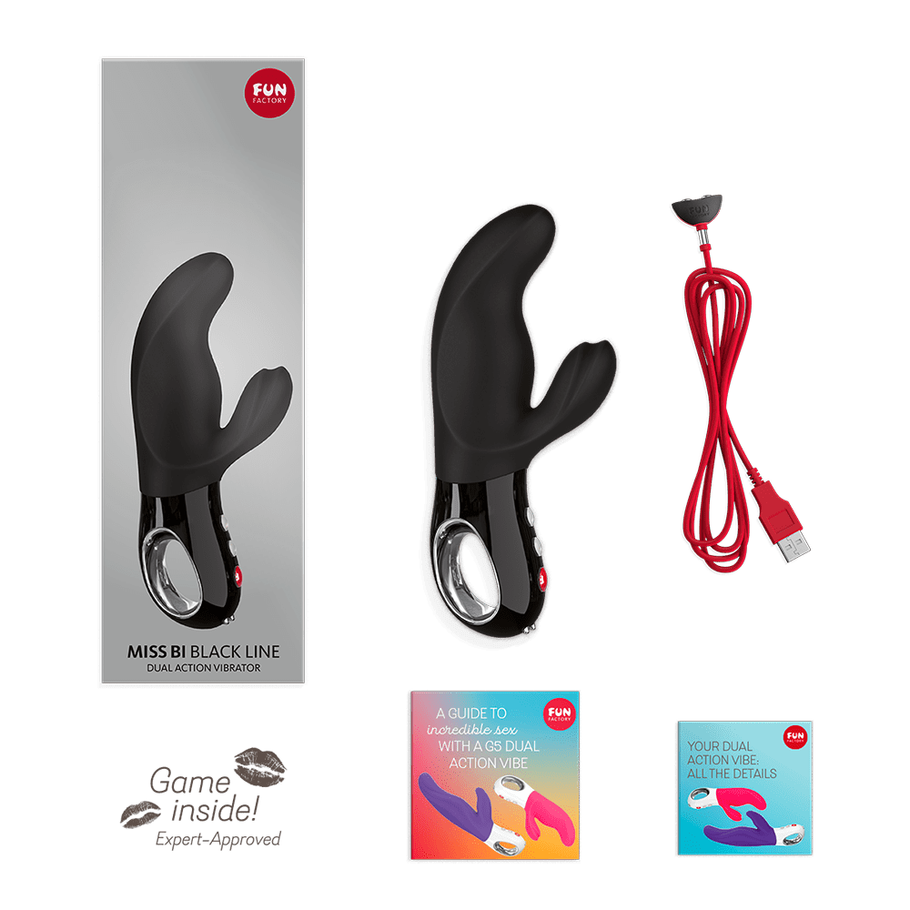 Miss Bi - Vibromasseur rabbit puissant - Noir – Image 7
