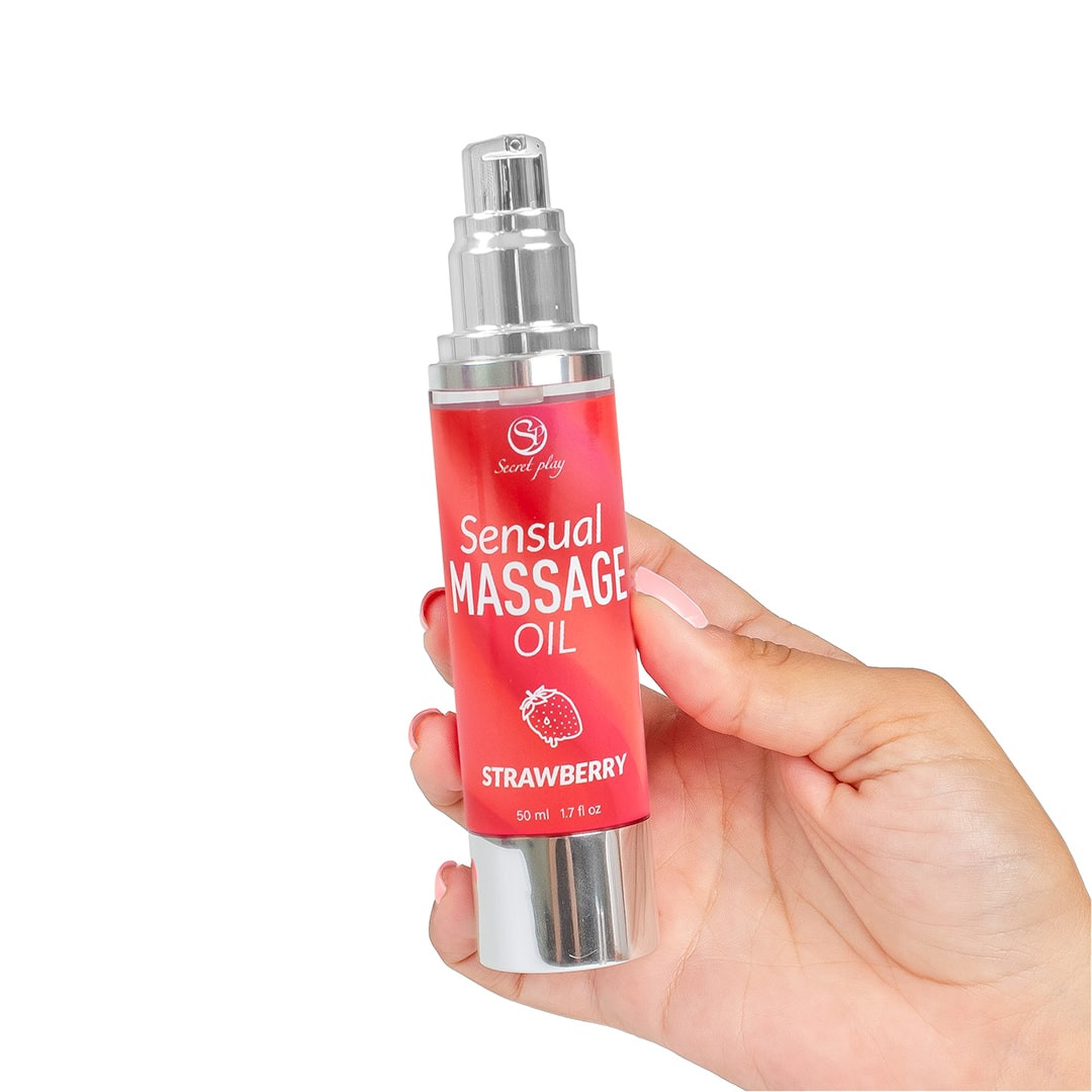Huile de massage fraise 50 ml – Image 2