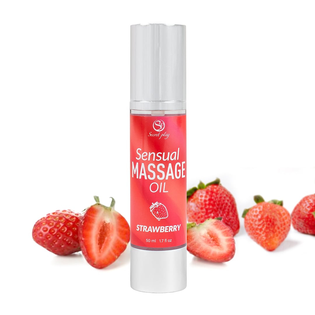 Huile de massage fraise 50 ml – Image 3