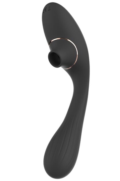 Stimulateur Clitoridien  Vibromasseur Point G 2-en-1 DINA Noir