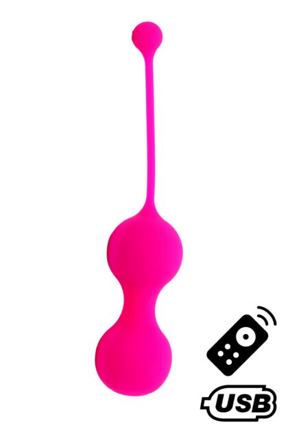 MINA Rose, Boules de Geisha en silicone médical USB avec télécommande