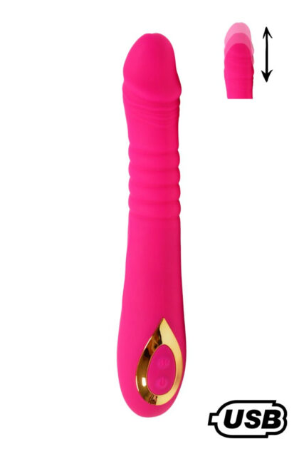 TWIST Rose, Vibromasseur va-et-vient USB en silicone médical, doté de 18 modes de stimulation