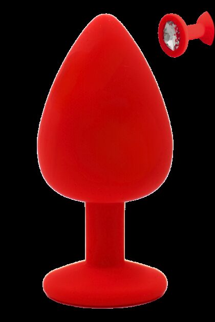 Plug rouge bijou cristal Large CHERRY