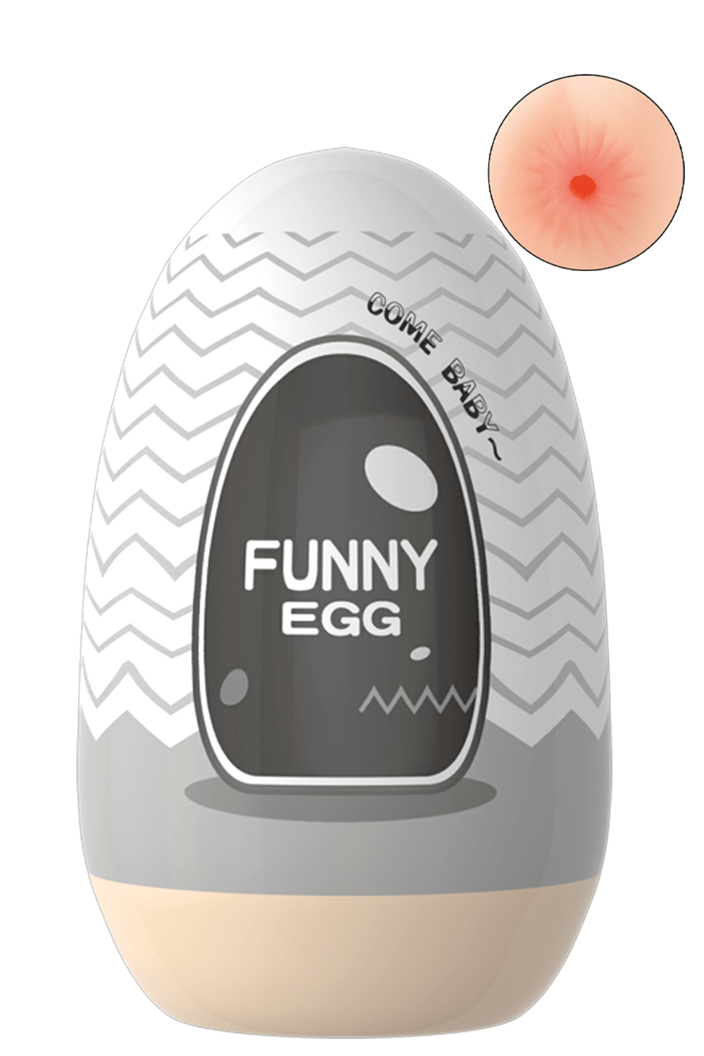 Gaine Masturbatrice Réutilisable FUNNY EGG ? Design Réaliste Anus