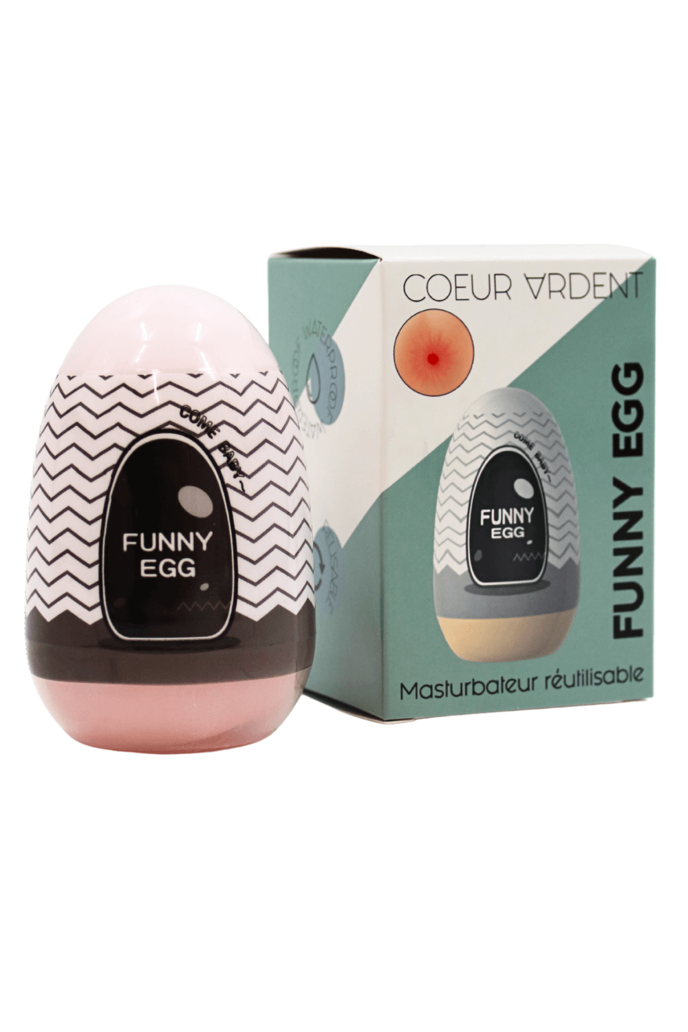 Gaine Masturbatrice Réutilisable FUNNY EGG ? Design Réaliste Anus – Image 2
