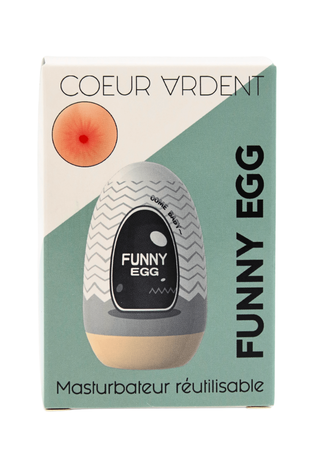 Gaine Masturbatrice Réutilisable FUNNY EGG ? Design Réaliste Anus – Image 5