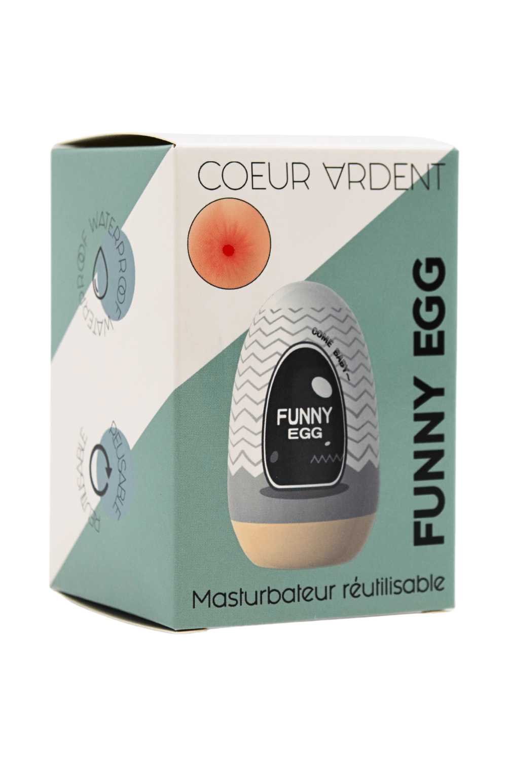 Gaine Masturbatrice Réutilisable FUNNY EGG ? Design Réaliste Anus – Image 6
