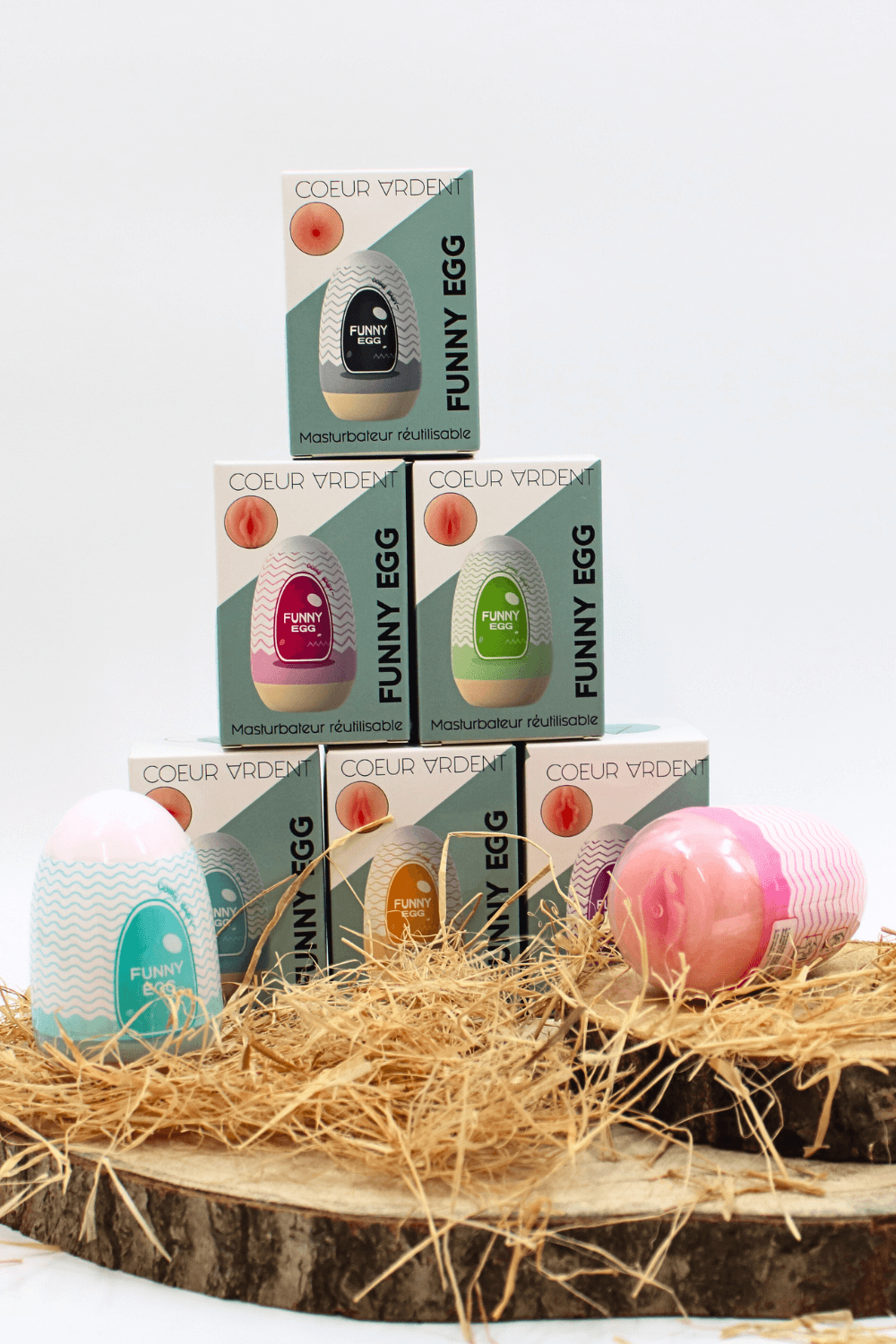 Gaine Masturbatrice Réutilisable FUNNY EGG ? Design Réaliste Vagin lèvres moyennes – Image 8